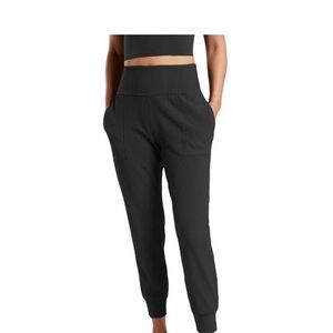 Athleta Salutation Ribbed joggers-black